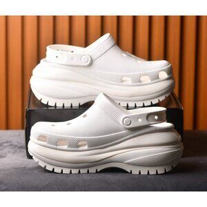 New! Size: 9 Women/7 Men | CROCS Mega Crush Clog | Color: White | Style: 207988